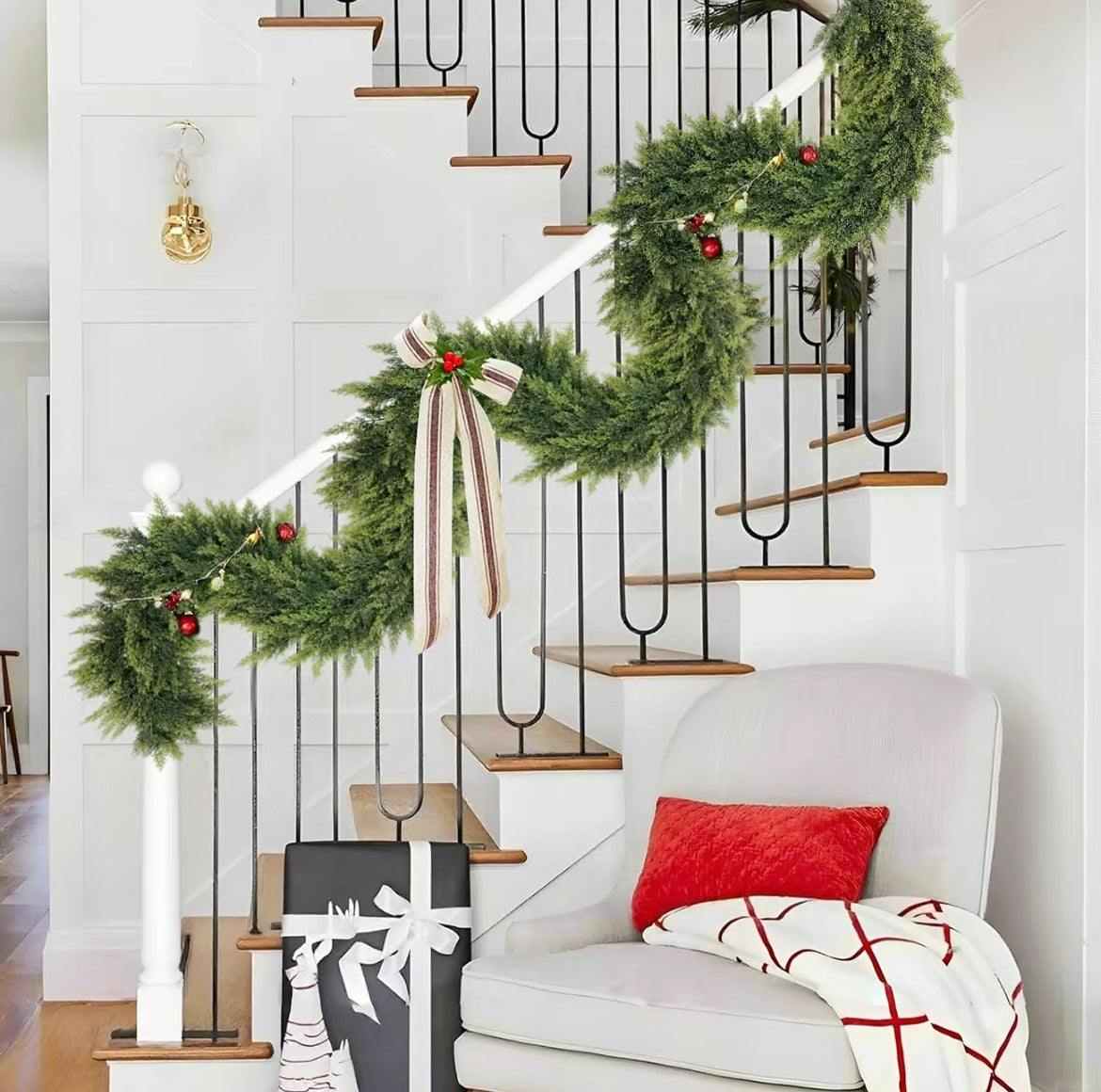 Artificial Cedar Garlands Set