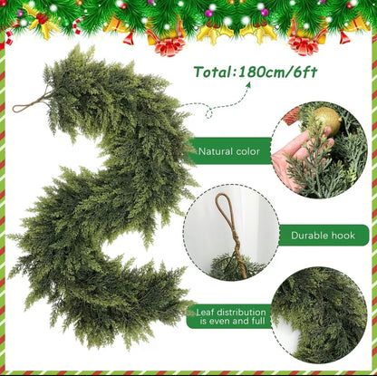 Artificial Cedar Garlands Set