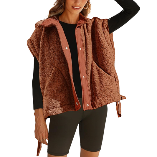 Women's Warm Sherpa Fleece Vest