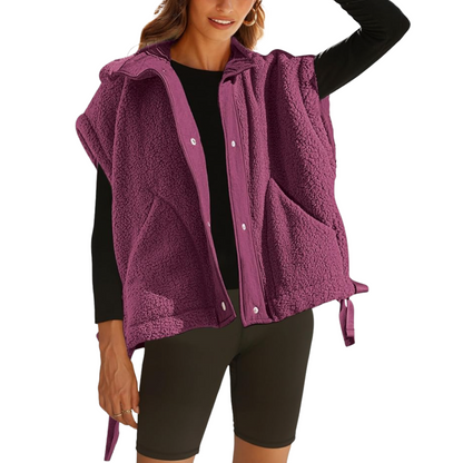 Women's Warm Sherpa Fleece Vest